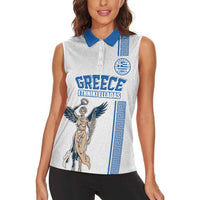 Custom Greece Football Champions Women Sleeveless Polo Shirt Nike Goddess of Victory