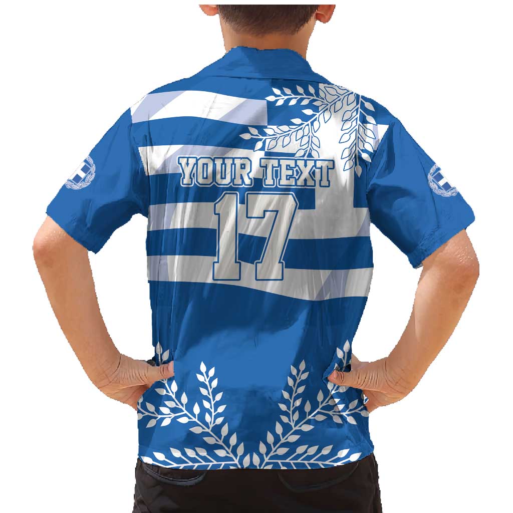 Custom Greece Basketball Family Matching Mermaid Dress and Hawaiian Shirt Sporty Style with Laurel