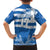 Custom Greece Basketball Family Matching Off The Shoulder Long Sleeve Dress and Hawaiian Shirt Sporty Style with Laurel