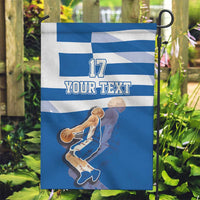 Custom Greece Basketball Garden Flag Sporty Style with Laurel