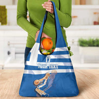 Custom Greece Basketball Grocery Bag Sporty Style with Laurel