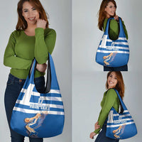 Custom Greece Basketball Grocery Bag Sporty Style with Laurel
