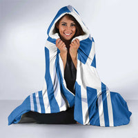 Custom Greece Basketball Hooded Blanket Sporty Style with Laurel