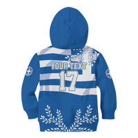 Custom Greece Basketball Kid Hoodie Sporty Style with Laurel