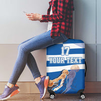Custom Greece Basketball Luggage Cover Sporty Style with Laurel
