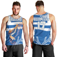 Custom Greece Basketball Men Tank Top Sporty Style with Laurel