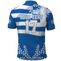 Custom Greece Basketball Polo Shirt Sporty Style with Laurel
