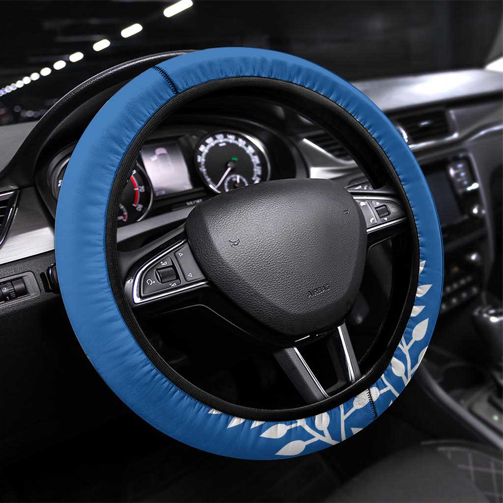 Greece Basketball Steering Wheel Cover Sporty Style with Laurel