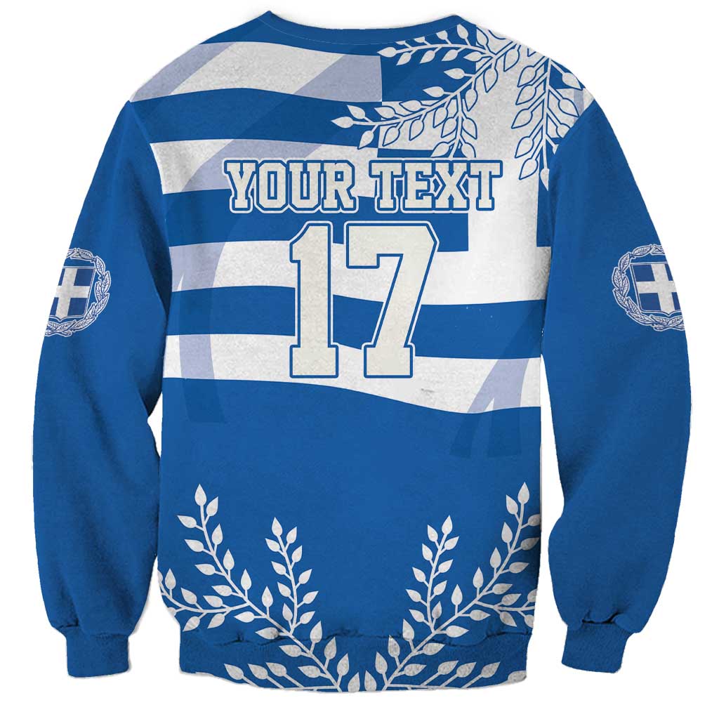Custom Greece Basketball Sweatshirt Sporty Style with Laurel