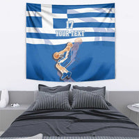 Custom Greece Basketball Tapestry Sporty Style with Laurel
