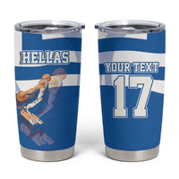 Custom Greece Basketball Tumbler Cup Sporty Style with Laurel