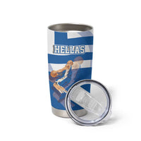Custom Greece Basketball Tumbler Cup Sporty Style with Laurel