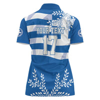 Custom Greece Basketball Women Polo Shirt Sporty Style with Laurel