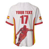 Custom Espana Basketball Spain Baseball Jersey Baloncesto Come on La Roja White Style
