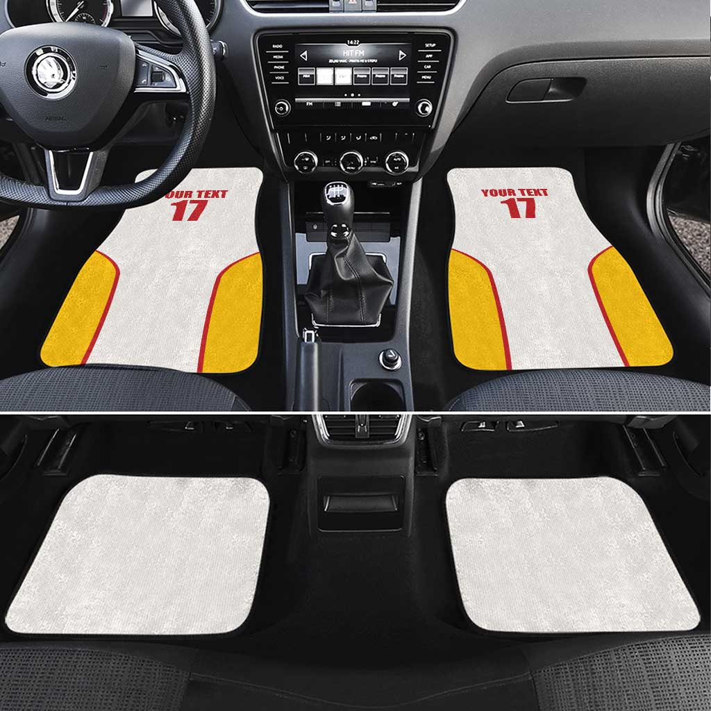 Custom Espana Basketball Spain Car Mats Baloncesto Come on La Roja White Style