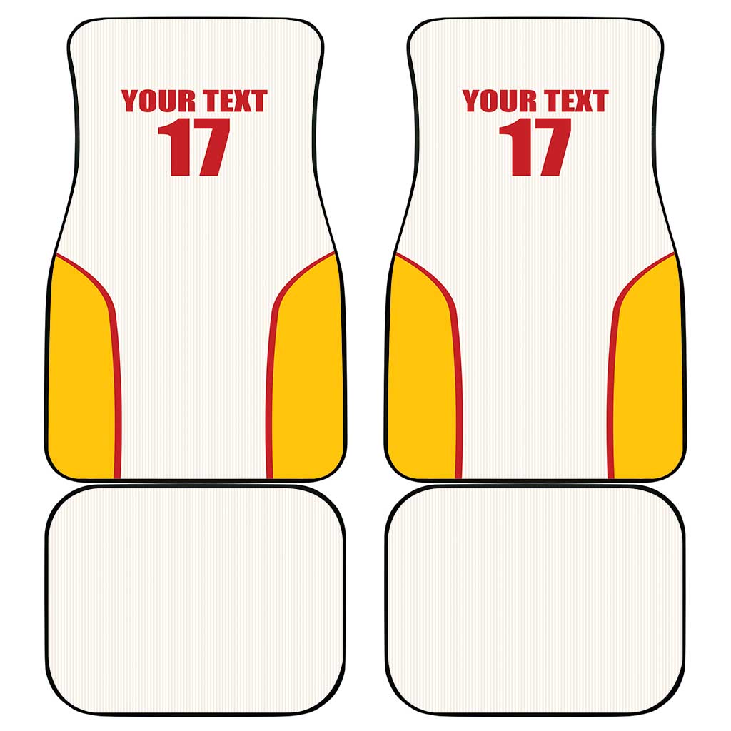 Custom Espana Basketball Spain Car Mats Baloncesto Come on La Roja White Style