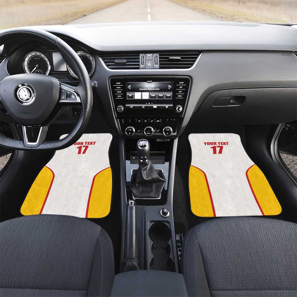 Custom Espana Basketball Spain Car Mats Baloncesto Come on La Roja White Style