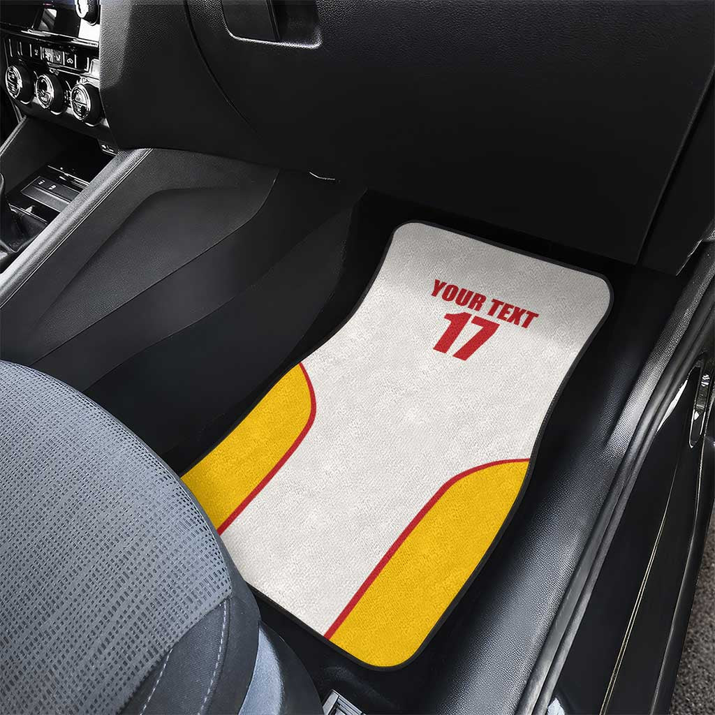 Custom Espana Basketball Spain Car Mats Baloncesto Come on La Roja White Style