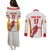 Custom Espana Basketball Spain Couples Matching Puletasi and Long Sleeve Button Shirt Baloncesto Come on La Roja White Style