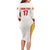 Custom Espana Basketball Spain Family Matching Long Sleeve Bodycon Dress and Hawaiian Shirt Baloncesto Come on La Roja White Style