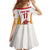 Custom Espana Basketball Spain Family Matching Off The Shoulder Long Sleeve Dress and Hawaiian Shirt Baloncesto Come on La Roja White Style