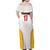 Custom Espana Basketball Spain Family Matching Off Shoulder Maxi Dress and Hawaiian Shirt Baloncesto Come on La Roja White Style