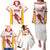 Custom Espana Basketball Spain Family Matching Puletasi and Hawaiian Shirt Baloncesto Come on La Roja White Style