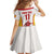 Custom Espana Basketball Spain Family Matching Short Sleeve Bodycon Dress and Hawaiian Shirt Baloncesto Come on La Roja White Style
