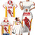Custom Espana Basketball Spain Family Matching Short Sleeve Bodycon Dress and Hawaiian Shirt Baloncesto Come on La Roja White Style