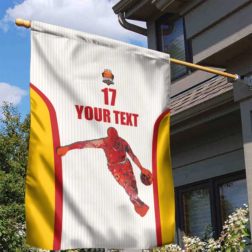 Custom Espana Basketball Spain Garden Flag Baloncesto Come on La Roja White Style