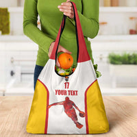 Custom Espana Basketball Spain Grocery Bag Baloncesto Come on La Roja White Style