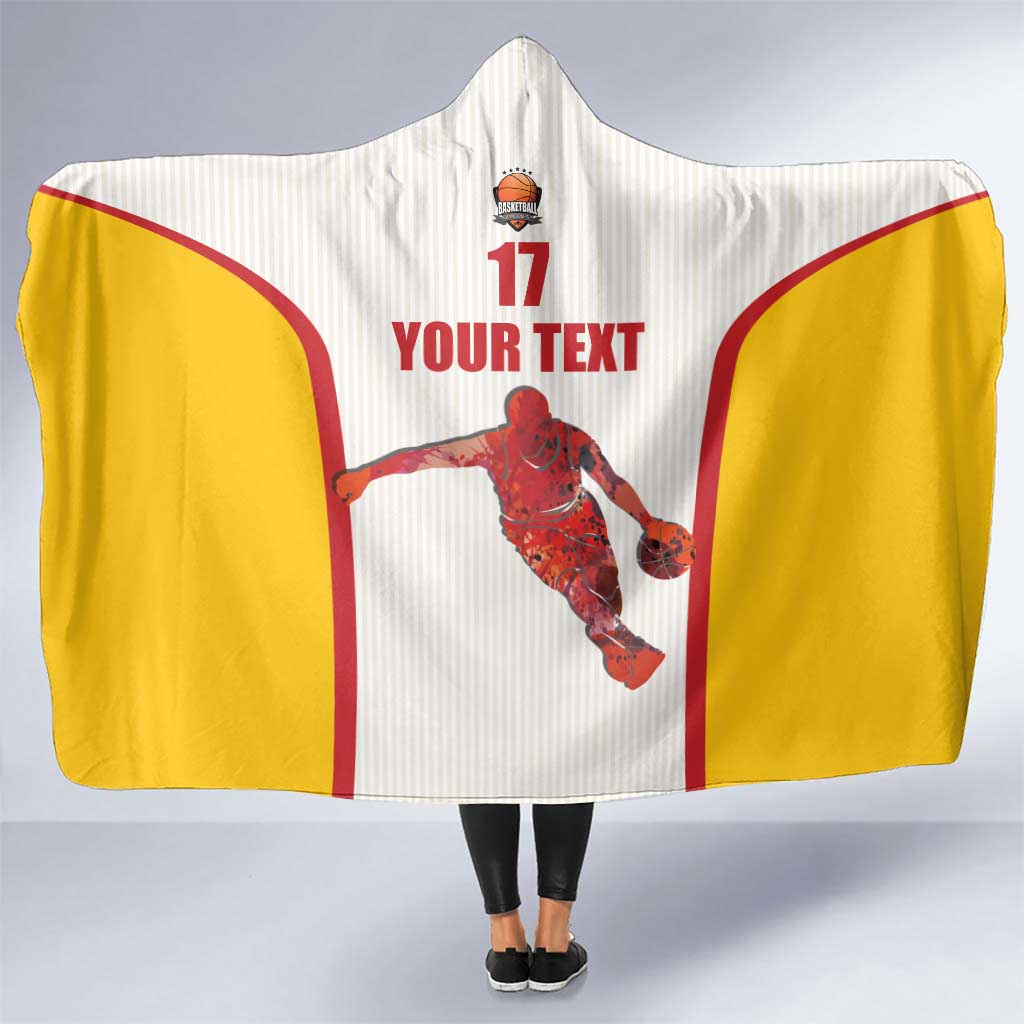 Custom Espana Basketball Spain Hooded Blanket Baloncesto Come on La Roja White Style