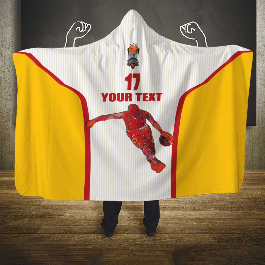 Custom Espana Basketball Spain Hooded Blanket Baloncesto Come on La Roja White Style