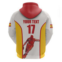 Custom Espana Basketball Spain Hoodie Baloncesto Come on La Roja White Style
