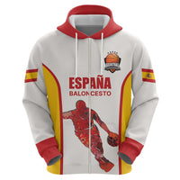 Custom Espana Basketball Spain Hoodie Baloncesto Come on La Roja White Style