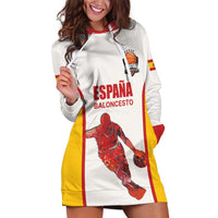 Custom Espana Basketball Spain Hoodie Dress Baloncesto Come on La Roja White Style