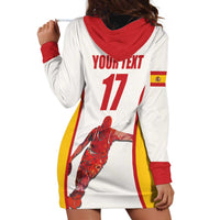 Custom Espana Basketball Spain Hoodie Dress Baloncesto Come on La Roja White Style