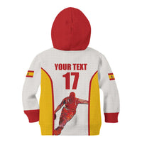Custom Espana Basketball Spain Kid Hoodie Baloncesto Come on La Roja White Style