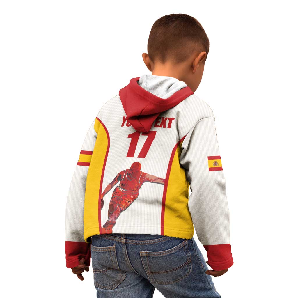 Custom Espana Basketball Spain Kid Hoodie Baloncesto Come on La Roja White Style