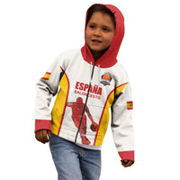 Custom Espana Basketball Spain Kid Hoodie Baloncesto Come on La Roja White Style