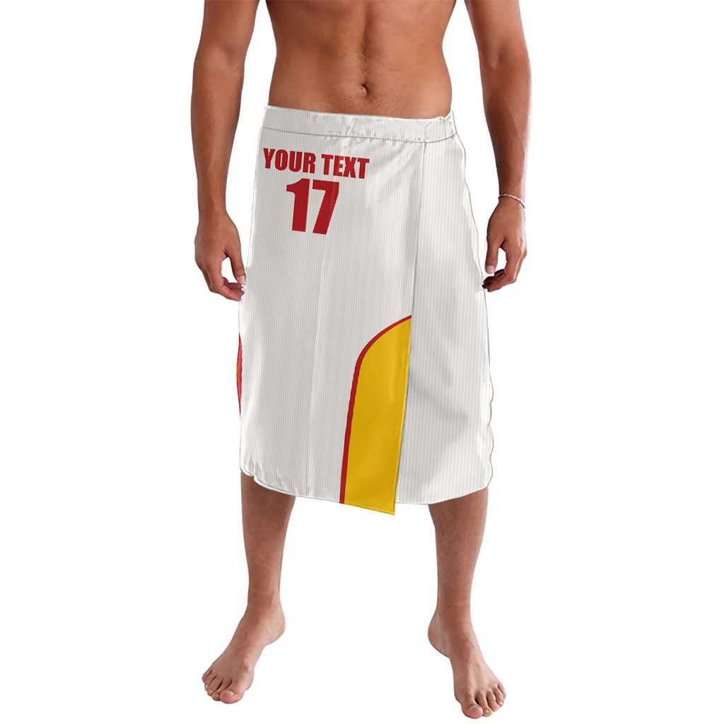 Custom Espana Basketball Spain Lavalava Baloncesto Come on La Roja White Style
