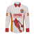 Custom Espana Basketball Spain Long Sleeve Button Shirt Baloncesto Come on La Roja White Style