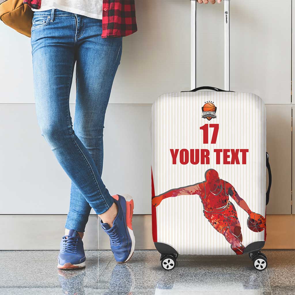 Custom Espana Basketball Spain Luggage Cover Baloncesto Come on La Roja White Style