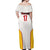Custom Espana Basketball Spain Off Shoulder Maxi Dress Baloncesto Come on La Roja White Style