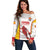 Custom Espana Basketball Spain Off Shoulder Sweater Baloncesto Come on La Roja White Style