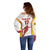 Custom Espana Basketball Spain Off Shoulder Sweater Baloncesto Come on La Roja White Style