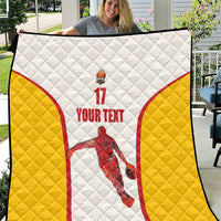 Custom Espana Basketball Spain Quilt Baloncesto Come on La Roja White Style