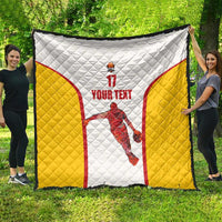 Custom Espana Basketball Spain Quilt Baloncesto Come on La Roja White Style