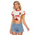 Custom Espana Basketball Spain Raglan Cropped T Shirt Baloncesto Come on La Roja White Style