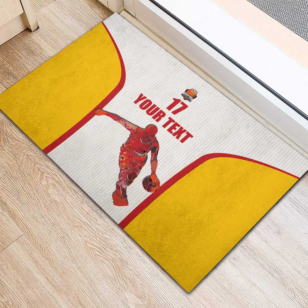 Custom Espana Basketball Spain Rubber Doormat Baloncesto Come on La Roja White Style